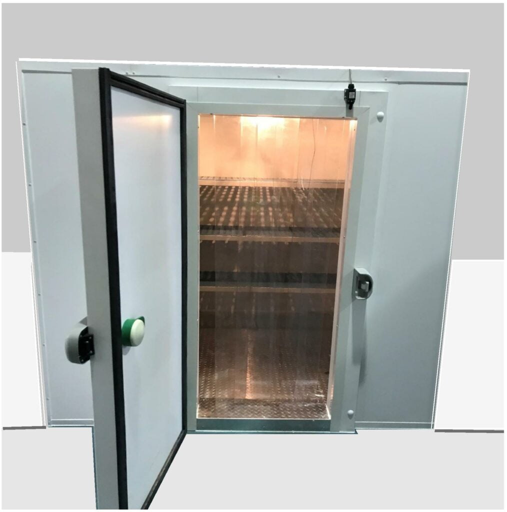 Food & Catering PVC Strip Curtains Installed in a Small Refrigerator