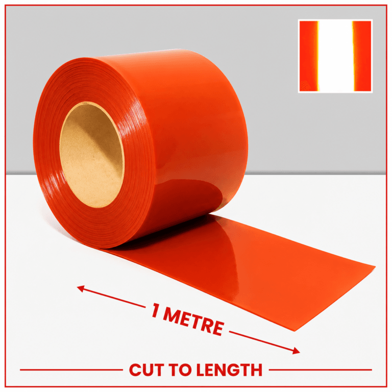 Anti-UV Red PVC Strip By The Metre