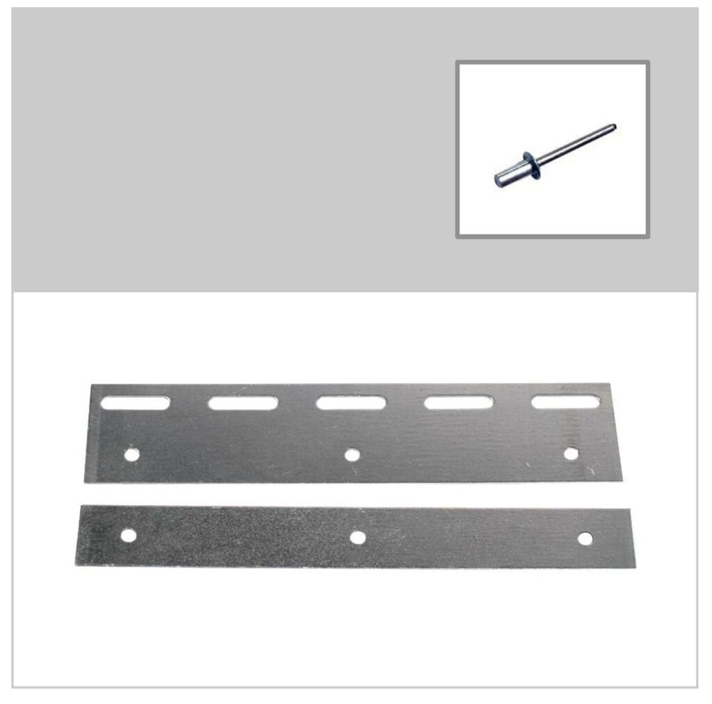 Galvanised Steel Hook On Plate Sets for PVC Strip Curtains