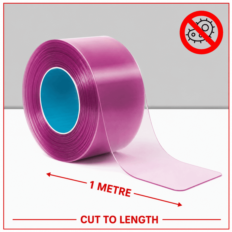 Anti-Microbial PVC Strip By The Metre