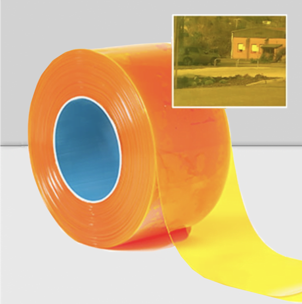 Transparent Yellow PVC Roll